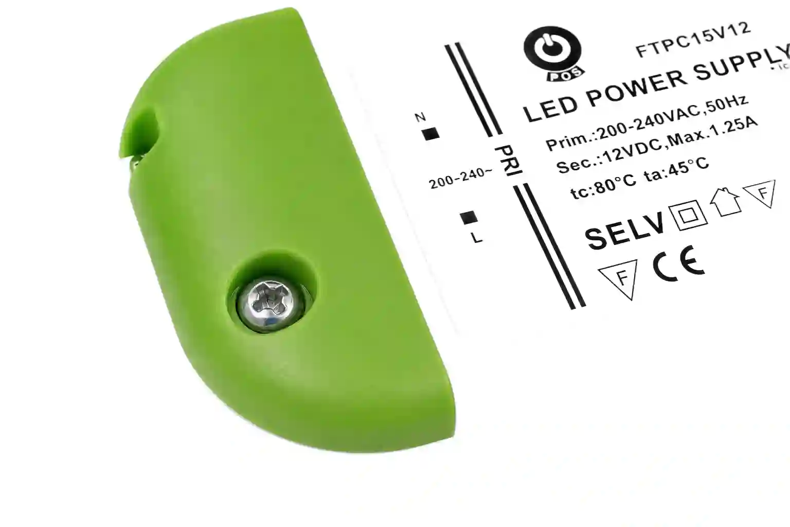 EMC ochrana nábytkového LED zdroje 12V 15W se stíněním eliminujícím elektromagnetické rušení